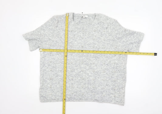 Womens UK Size XL Marks and Spencer Grey Pullover Jumper