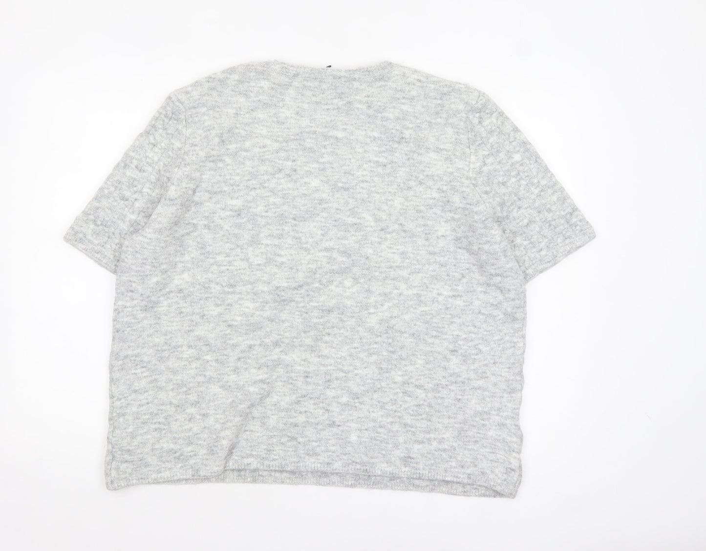 Womens UK Size XL Marks and Spencer Grey Pullover Jumper