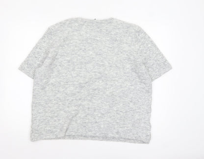 Womens UK Size XL Marks and Spencer Grey Pullover Jumper