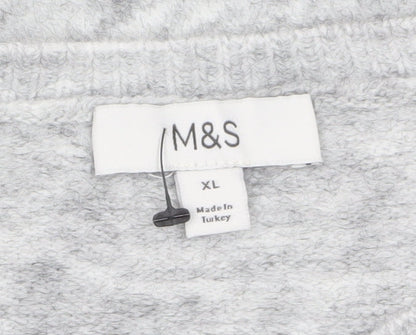 Womens UK Size XL Marks and Spencer Grey Pullover Jumper