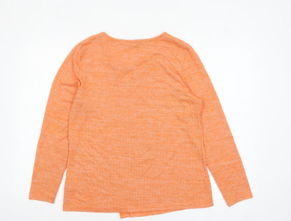 Womens UK Size L Klass Orange Basic T-Shirt