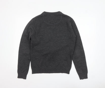 Mens UK Size M New Look Grey Pullover Jumper