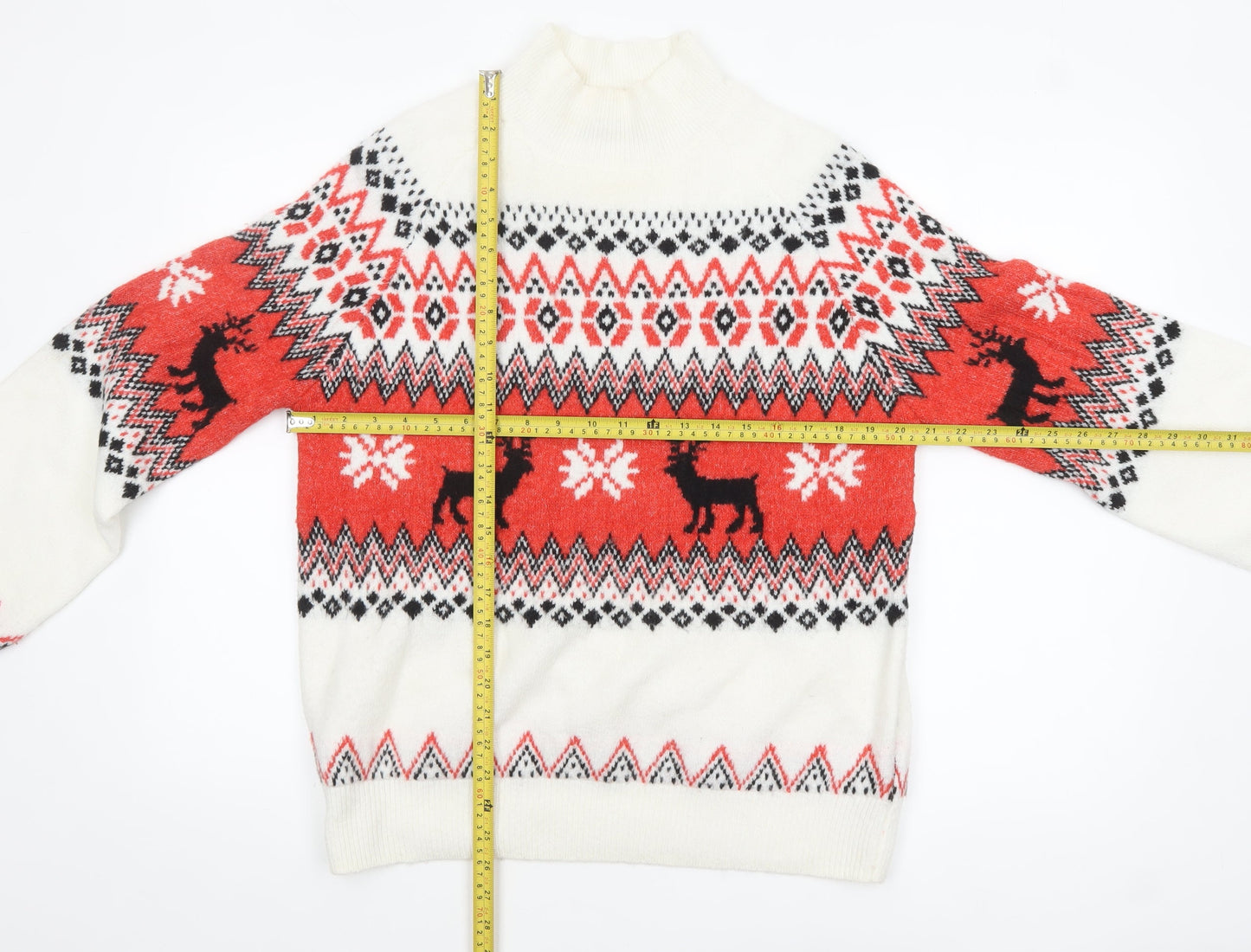 Womens UK Size 14 F&F Multicoloured Pullover Jumper