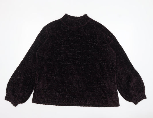 Womens UK Size L NEXT Purple Pullover Jumper