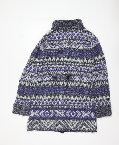 Womens UK Size M Marks and Spencer Blue Cardigan Jumper