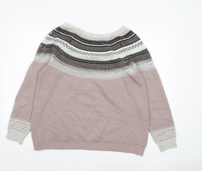 Womens UK Size 16 NEXT Pink Pullover Jumper