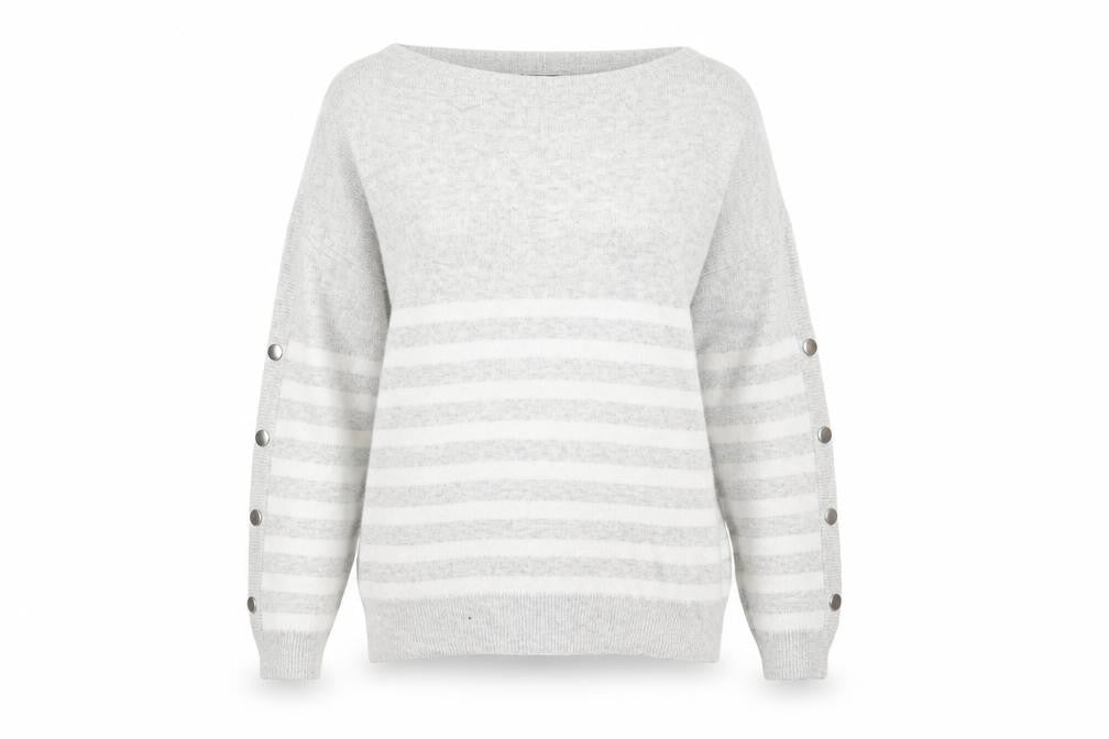 Womens UK Size M Mint Velvet Grey Pullover Jumper