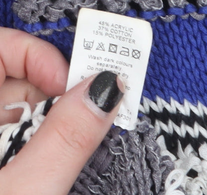 Womens UK Size 10 River Island Multicoloured Cardigan Jumper