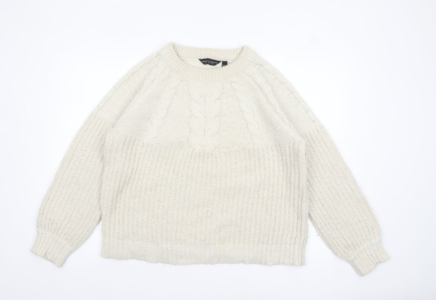 Womens UK Size L Dorothy Perkins Ivory Pullover Jumper