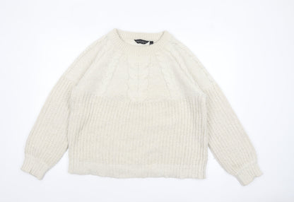 Womens UK Size L Dorothy Perkins Ivory Pullover Jumper