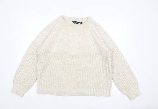 Womens UK Size L Dorothy Perkins Ivory Pullover Jumper