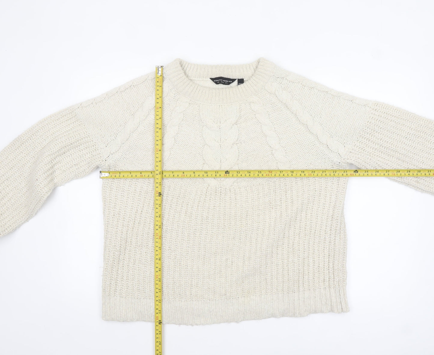 Womens UK Size L Dorothy Perkins Ivory Pullover Jumper