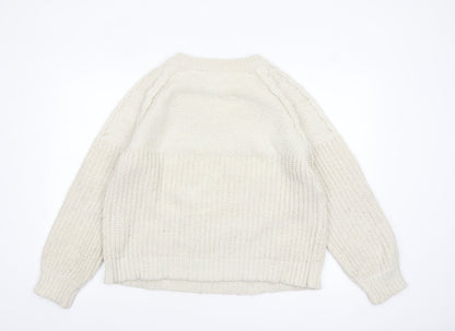 Womens UK Size L Dorothy Perkins Ivory Pullover Jumper