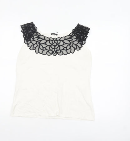 Womens UK Size 14 Roman Originals Ivory Camisole Tank