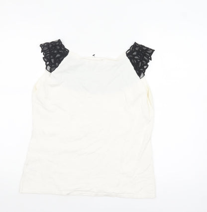 Womens UK Size 14 Roman Originals Ivory Camisole Tank