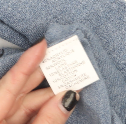 Womens UK Size M Etoile Blue Pullover Jumper