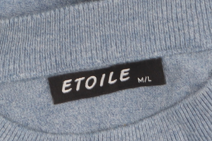 Womens UK Size M Etoile Blue Pullover Jumper