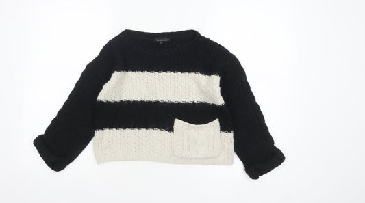 Womens UK Size 6 River Island Black Pullover Jumper