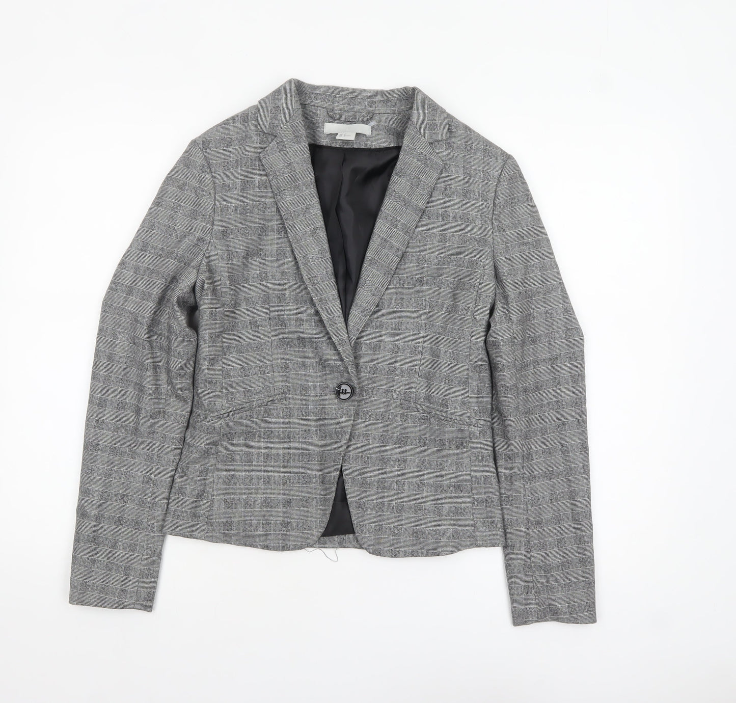 Womens UK Size 8 H&M Regular Grey Blazer