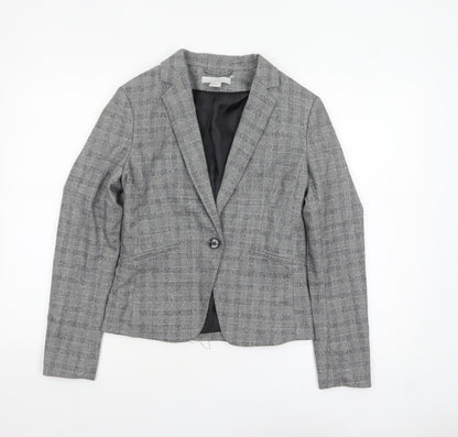 Womens UK Size 8 H&M Regular Grey Blazer