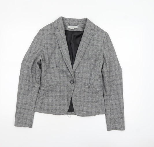 Womens UK Size 8 H&M Regular Grey Blazer