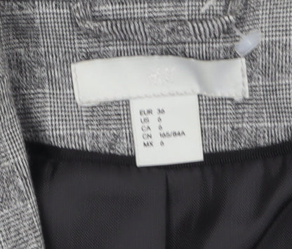 Womens UK Size 8 H&M Regular Grey Blazer