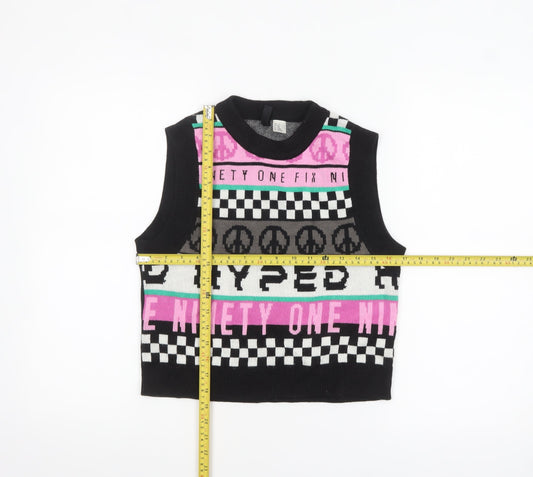 Womens UK Size 2XS H&M Multicoloured Vest Jumper