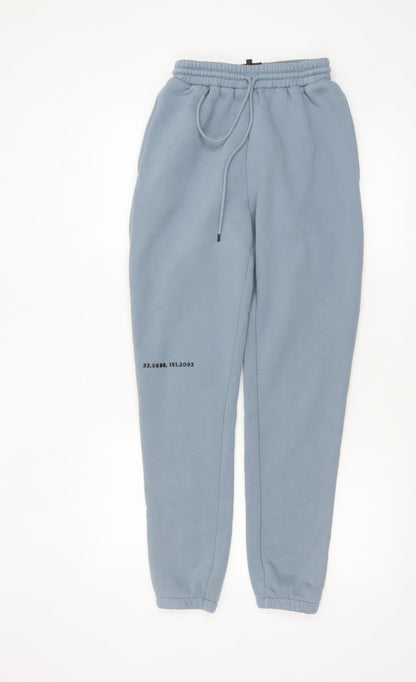 Meshki Men's Blue XS Fleece Jogger Sweatpants with Drawstring Waist