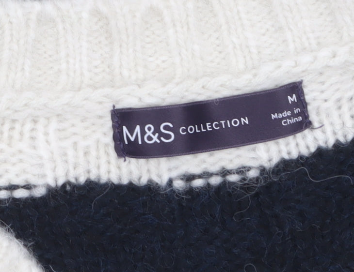 Womens UK Size M Marks and Spencer Multicoloured Pullover Jumper