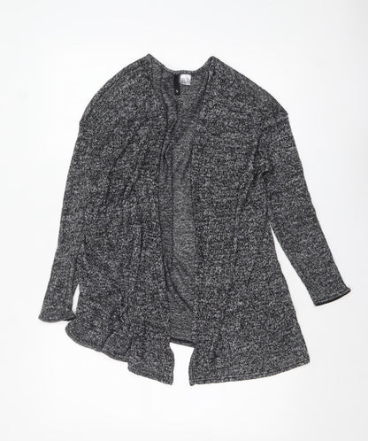H&M Divided Women's Grey Knit Long Sleeve Open Cardigan Size S