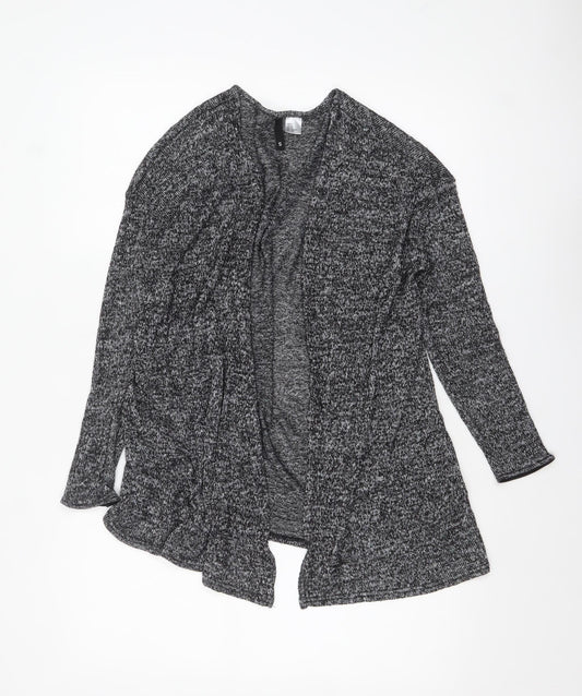 H&M Divided Women's Grey Knit Long Sleeve Open Cardigan Size S