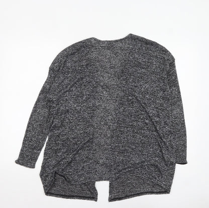 H&M Divided Women's Grey Knit Long Sleeve Open Cardigan Size S