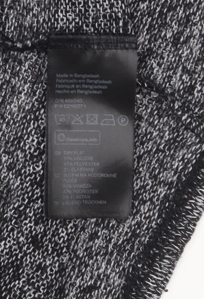 H&M Divided Women's Grey Knit Long Sleeve Open Cardigan Size S