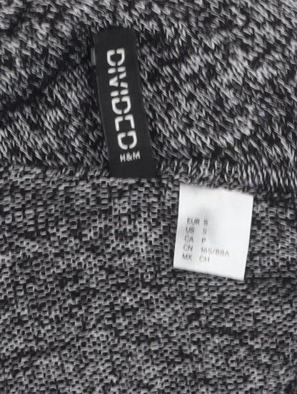 H&M Divided Women's Grey Knit Long Sleeve Open Cardigan Size S