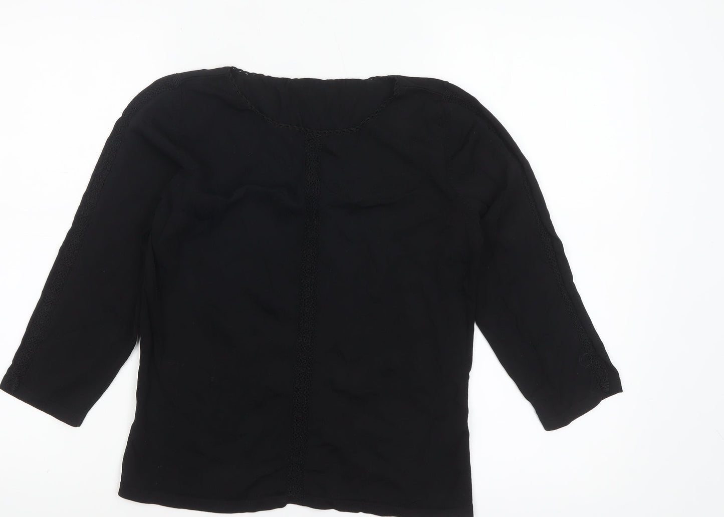 Womens UK Size 12 Marks and Spencer Black Basic Blouse
