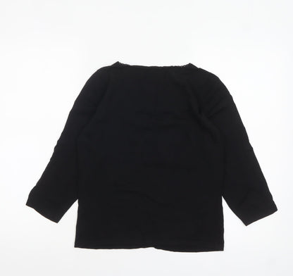 Womens UK Size 12 Marks and Spencer Black Basic Blouse