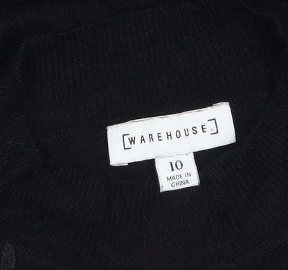 Womens UK Size 10 Warehouse Black Pullover Jumper