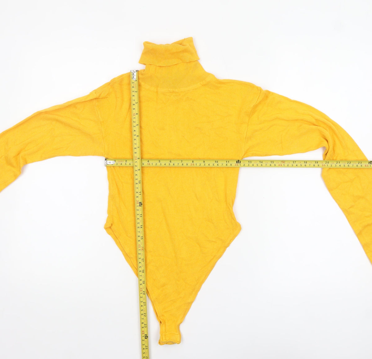 Womens UK Size M Boohoo Yellow Pullover Jumper