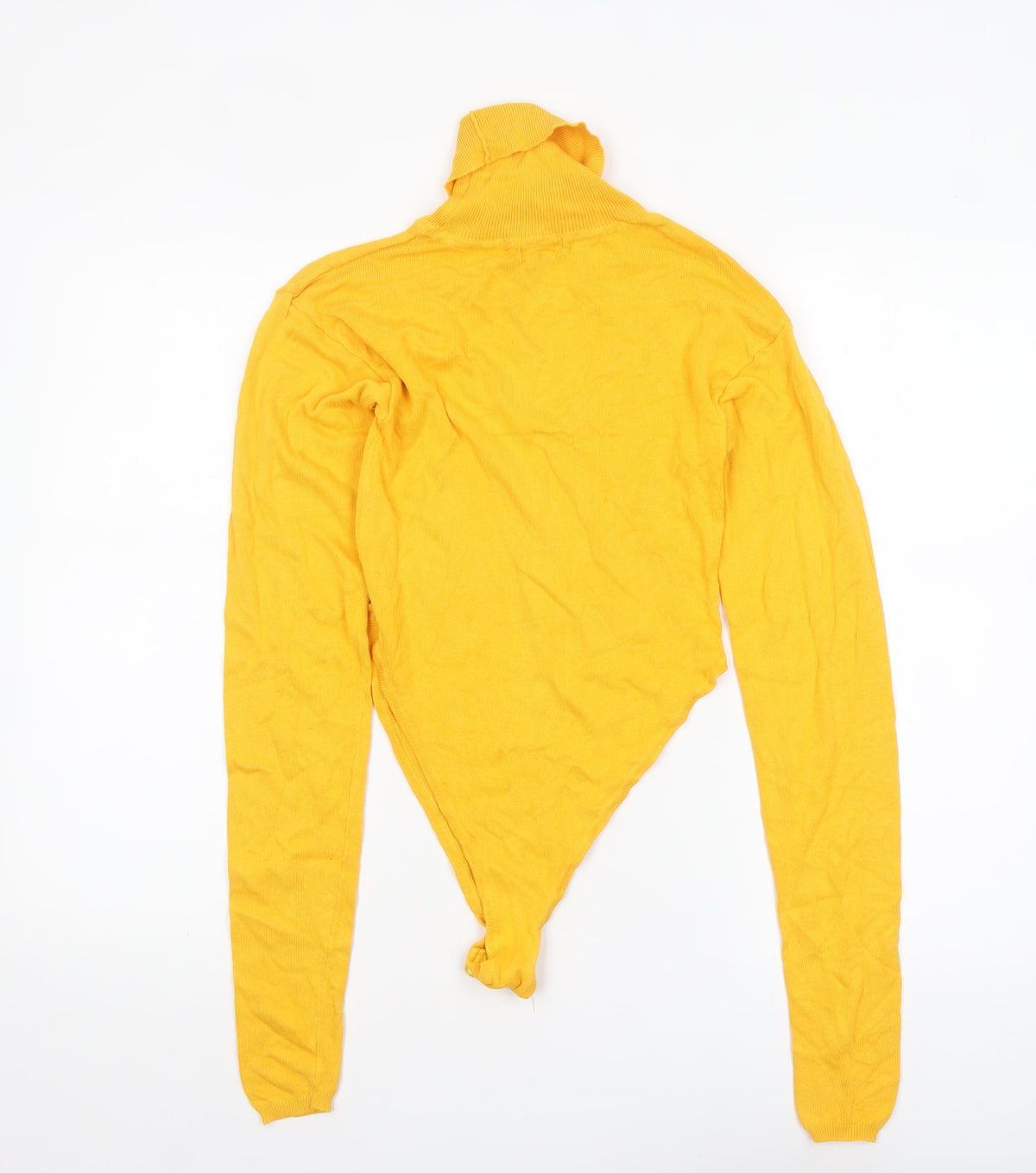 Womens UK Size M Boohoo Yellow Pullover Jumper