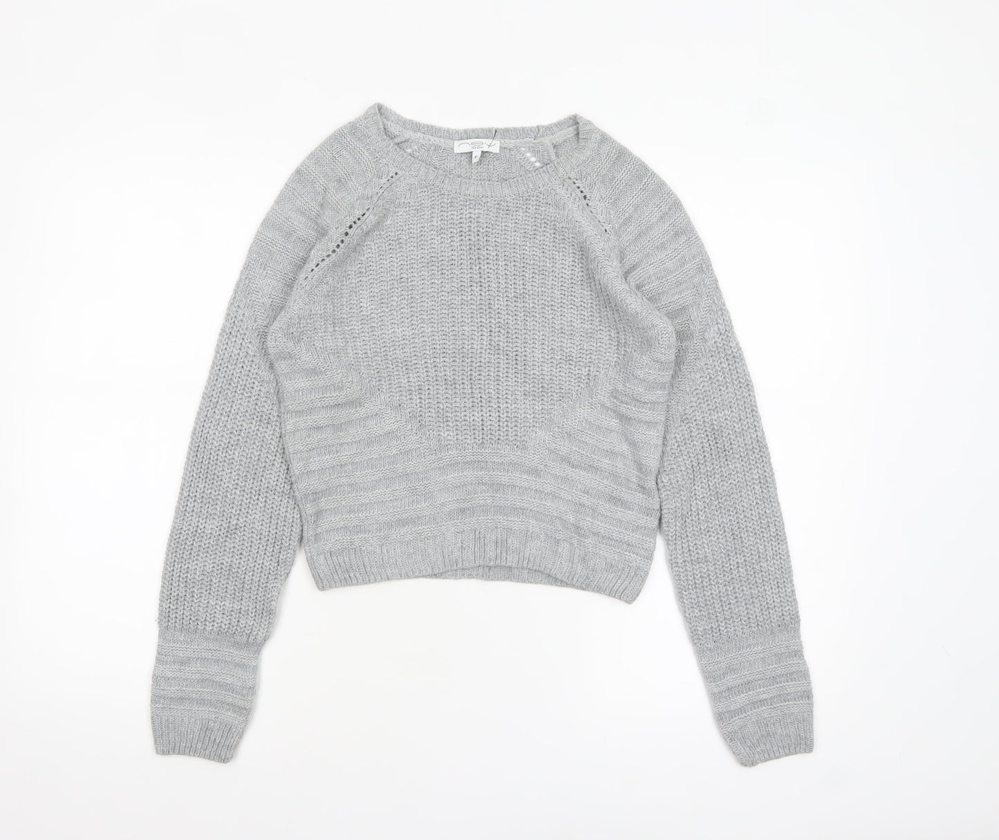 Womens UK Size 10 NEXT Grey Pullover Jumper