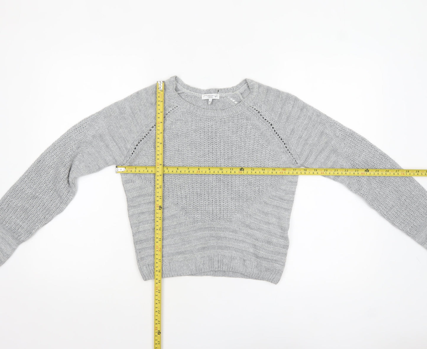 Womens UK Size 10 NEXT Grey Pullover Jumper