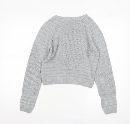 Womens UK Size 10 NEXT Grey Pullover Jumper