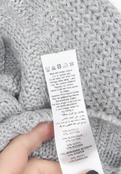 Womens UK Size 10 NEXT Grey Pullover Jumper