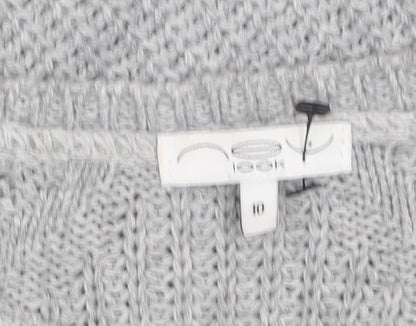 Womens UK Size 10 NEXT Grey Pullover Jumper