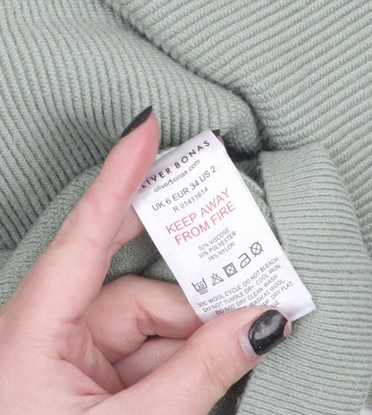Womens UK Size 6 Oliver Bonas Green Pullover Jumper