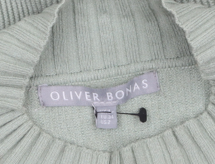 Womens UK Size 6 Oliver Bonas Green Pullover Jumper