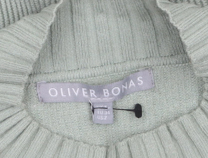 Womens UK Size 6 Oliver Bonas Green Pullover Jumper