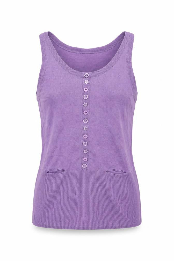 Soaked in Luxury Women's Purple Knit Tank Top XS