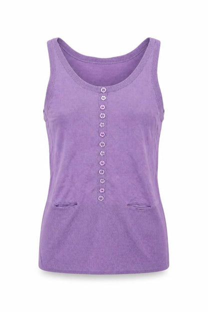 Soaked in Luxury Women's Purple Knit Tank Top XS