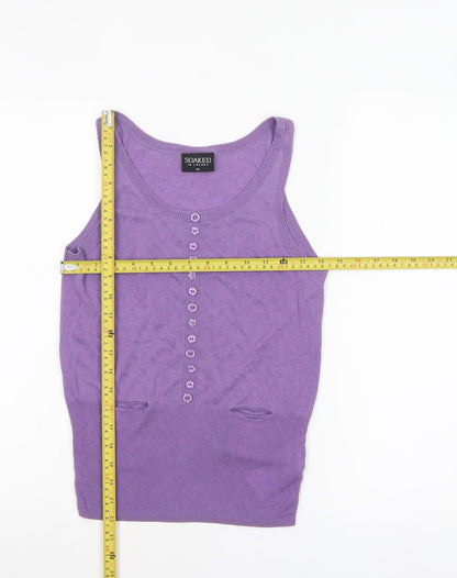 Soaked in Luxury Women's Purple Knit Tank Top XS
